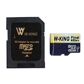 کارت حافظه microSDHC دبلیو کینگ مدل Final 653xPlus کلاس 10 استاندارد UHS-I U1 سرعت 98MBs ظرفیت 8 گیگابایت به همراه آداپتور SD